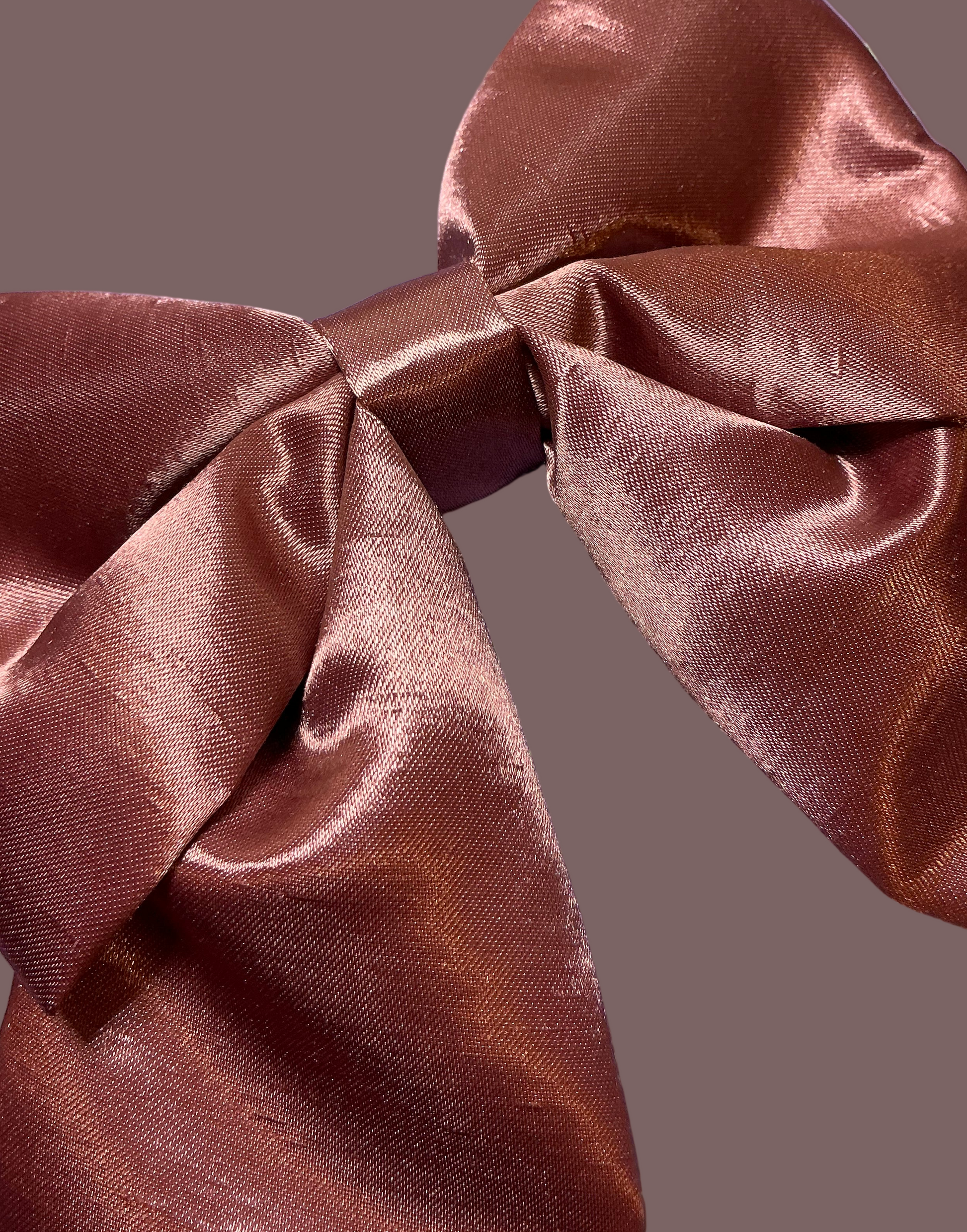Satin Luxe Sailor Bow - Pink