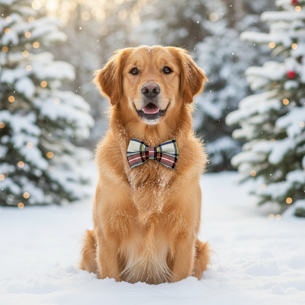 Heritage Hound Bow Tie - Winter White