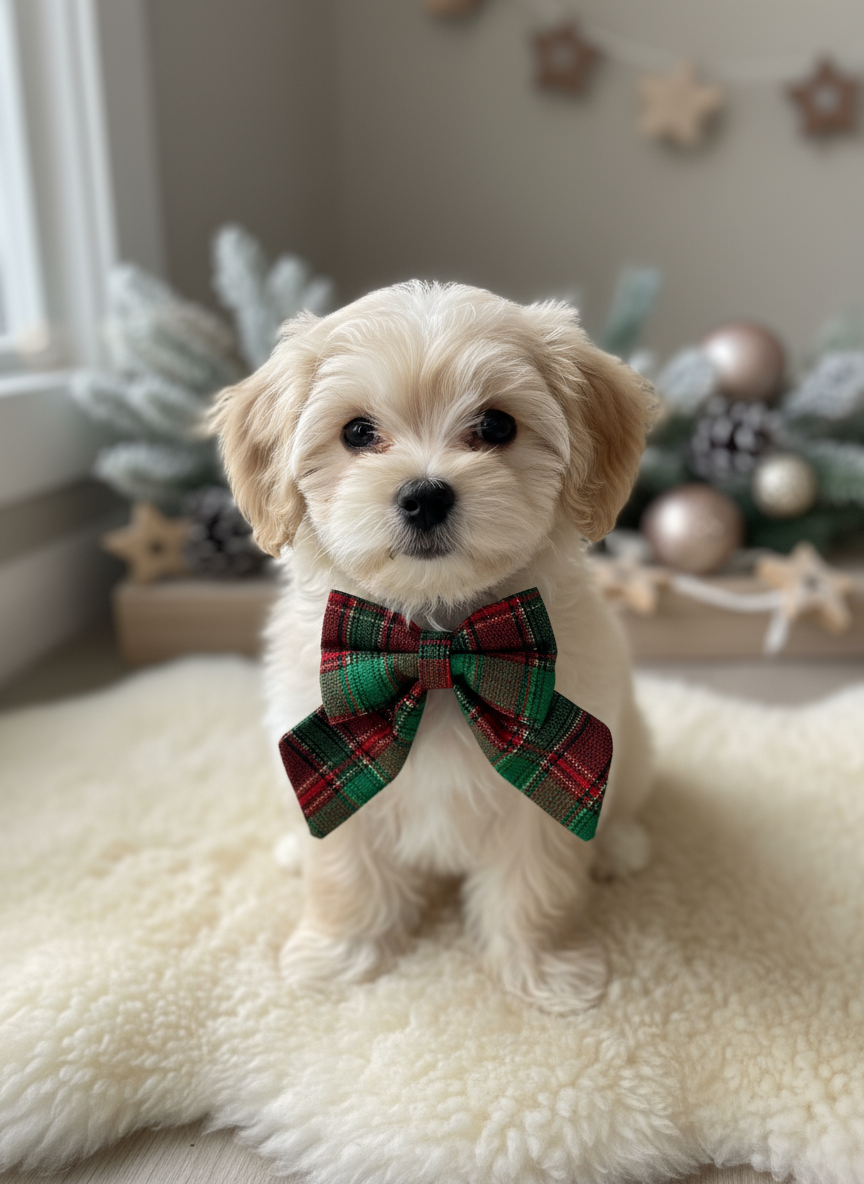 Heritage Hound Sailor Bow - Festive Gold