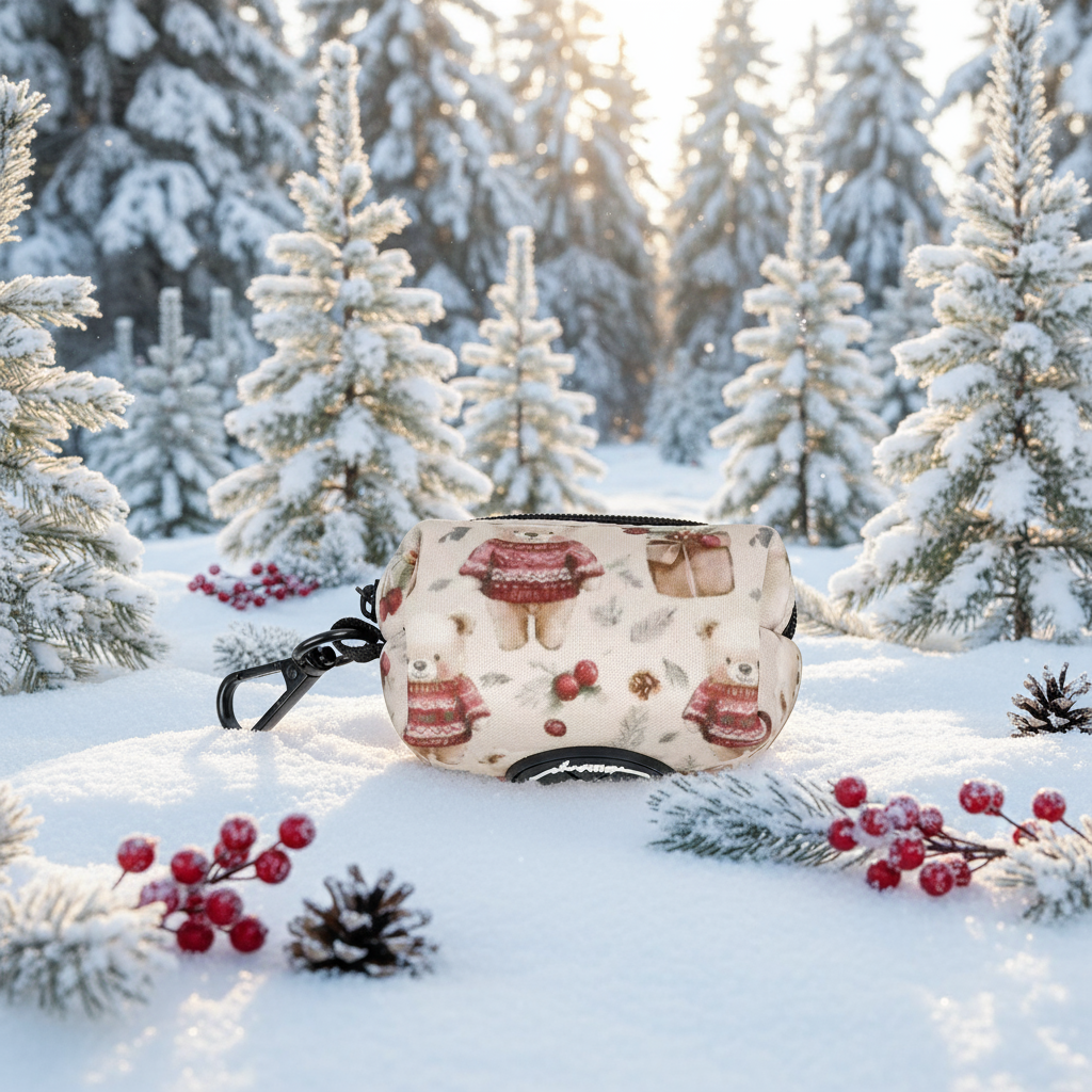 Jingle Bears Christmas Poop Bag Holder