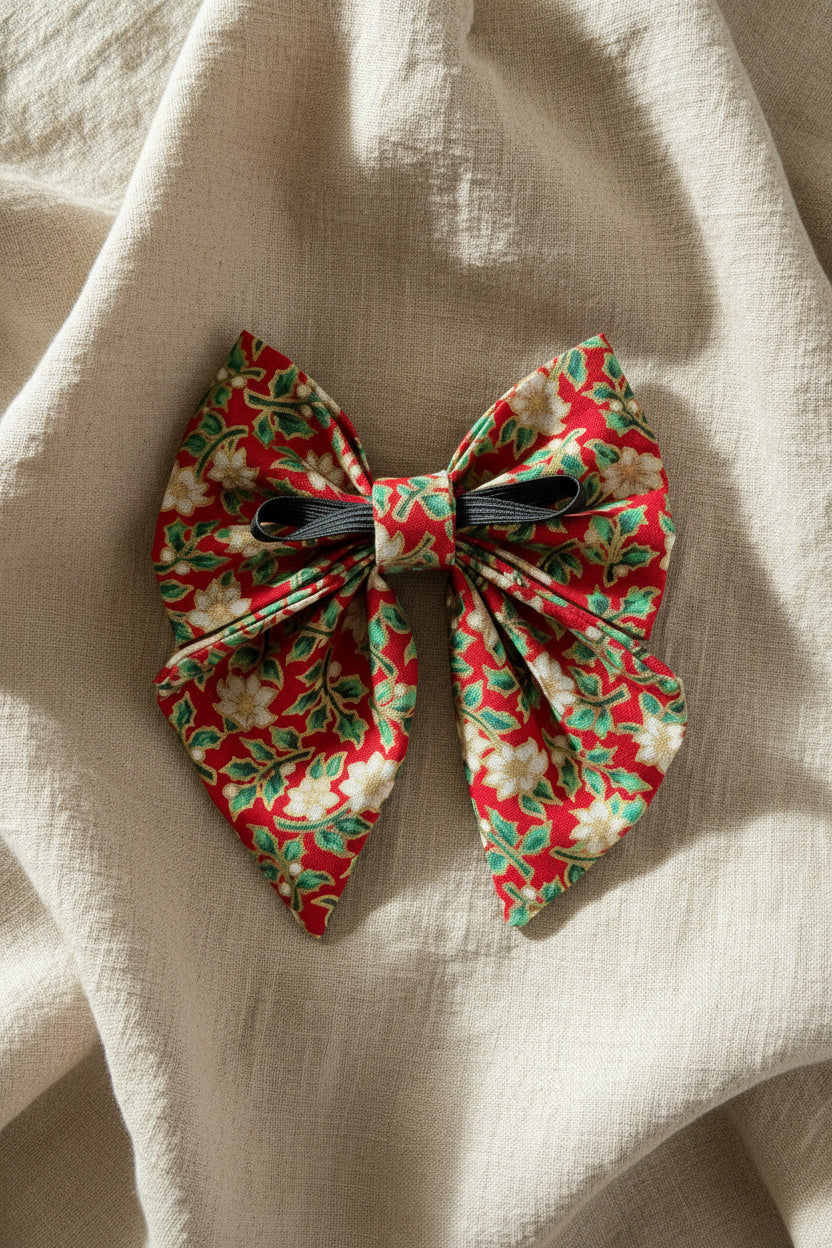Tidings & Tartan - Festive Bloom Rambler Bow