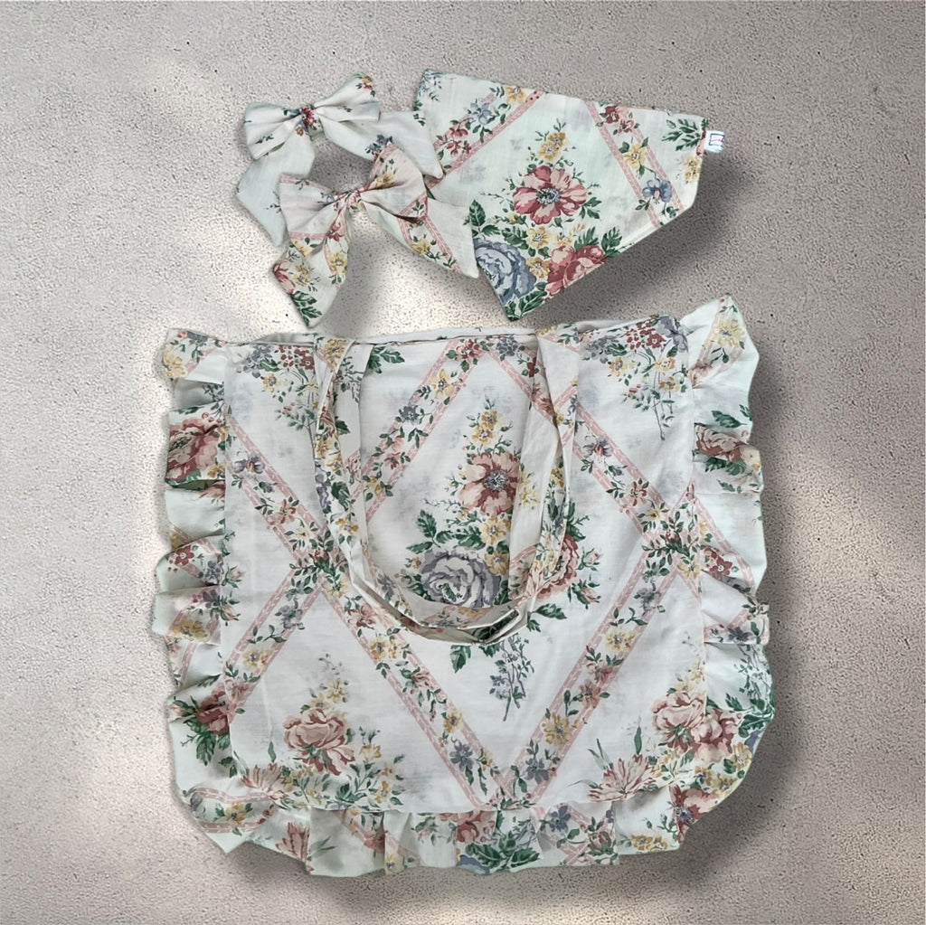 Picnic PAWfect: Cottage Charm Tote Bag