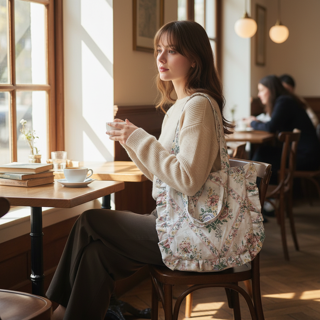 Picnic PAWfect: Cottage Charm Tote Bag