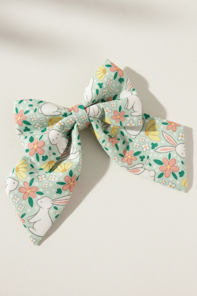 Meadow Bunny Easter Sailor Bow