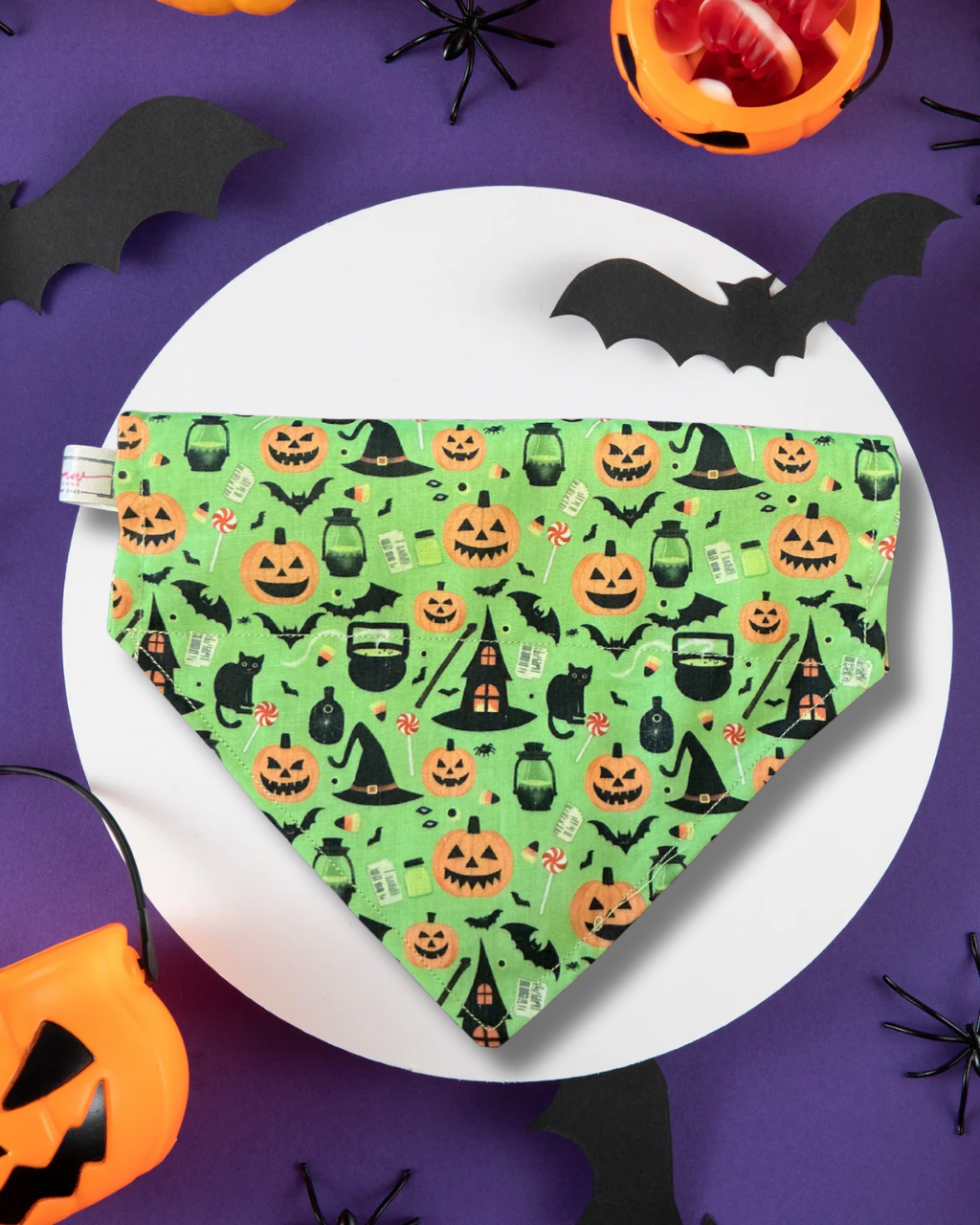 Green Halloween Bandana