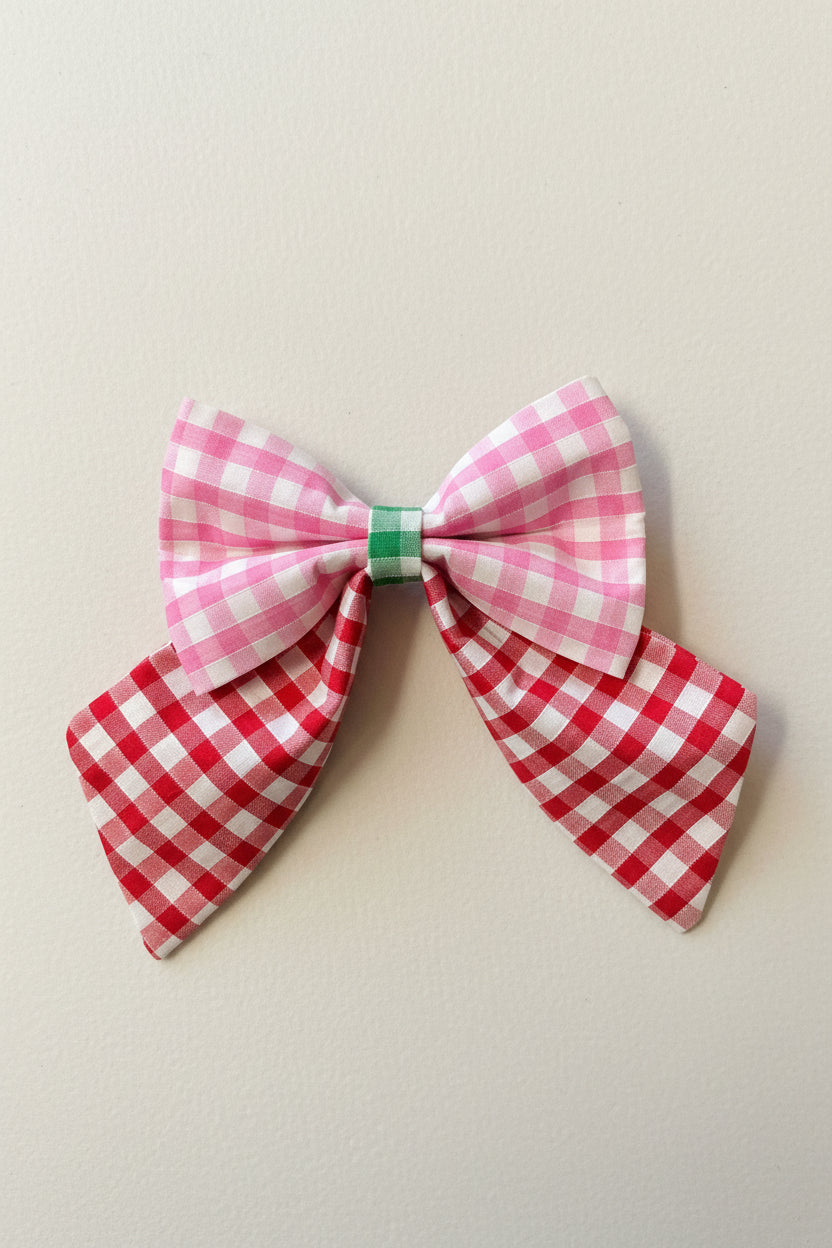 Picnic Pals - Traditional Gingham Sailor Bows - Multicoloured