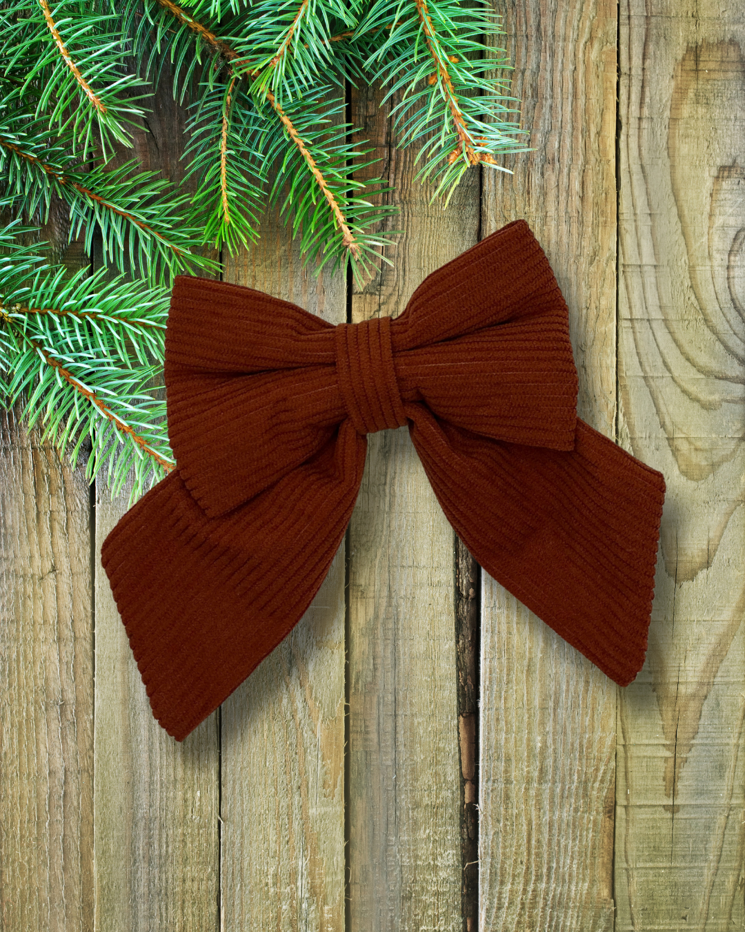 Corduroy Matching Hair Bows
