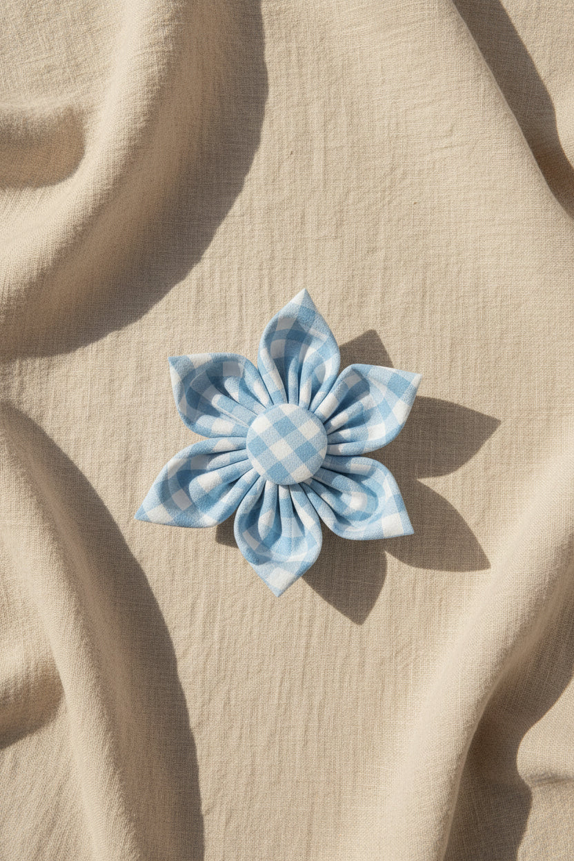 Picnic Pals - Gingham Collar Flower