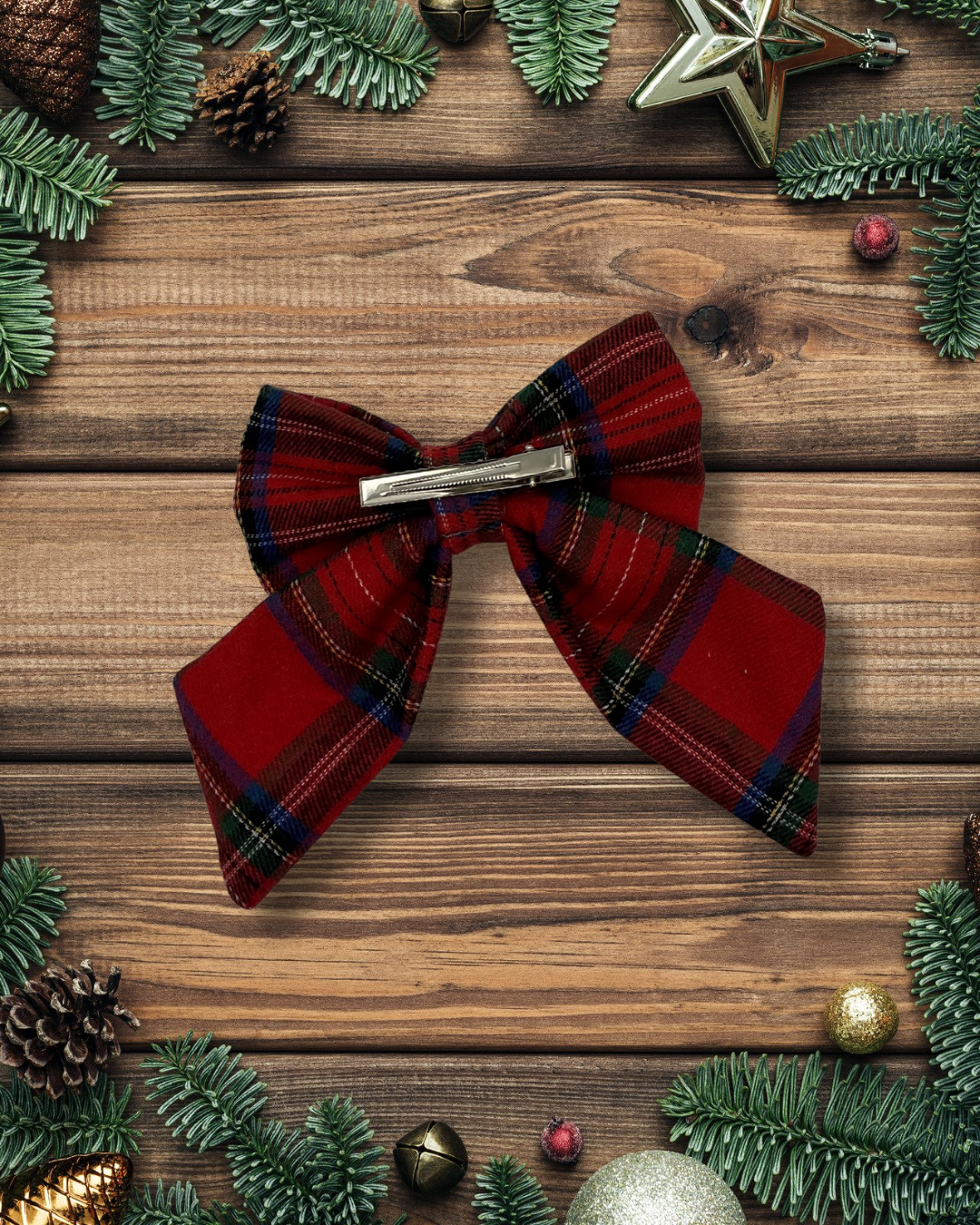 Heritage Hound - Festive Red Hair Bow