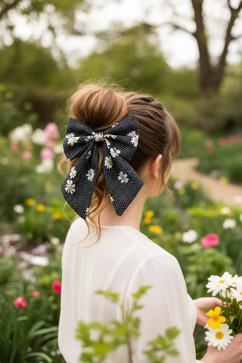 Mono Magic: Daisy Hair Bow