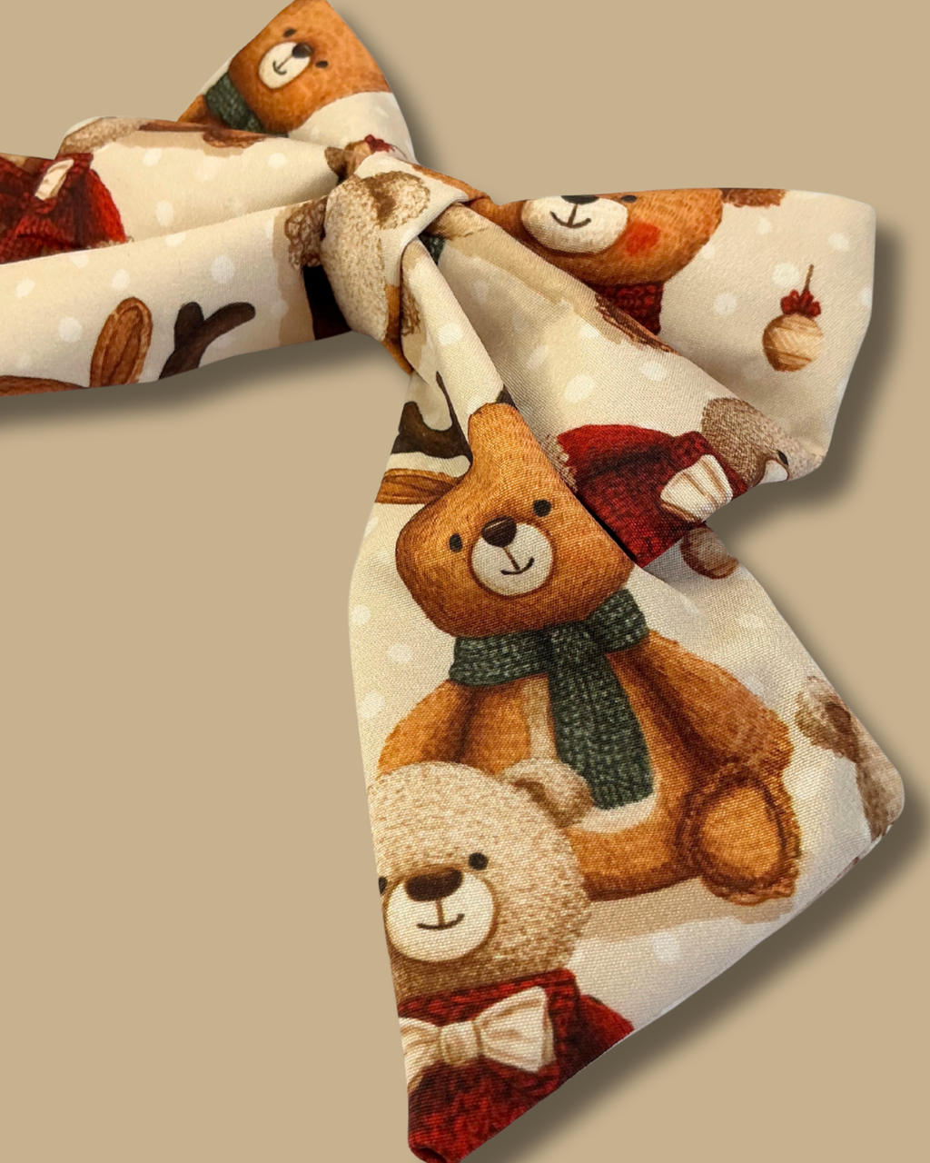 Bear-y Christmas Sailor Bow
