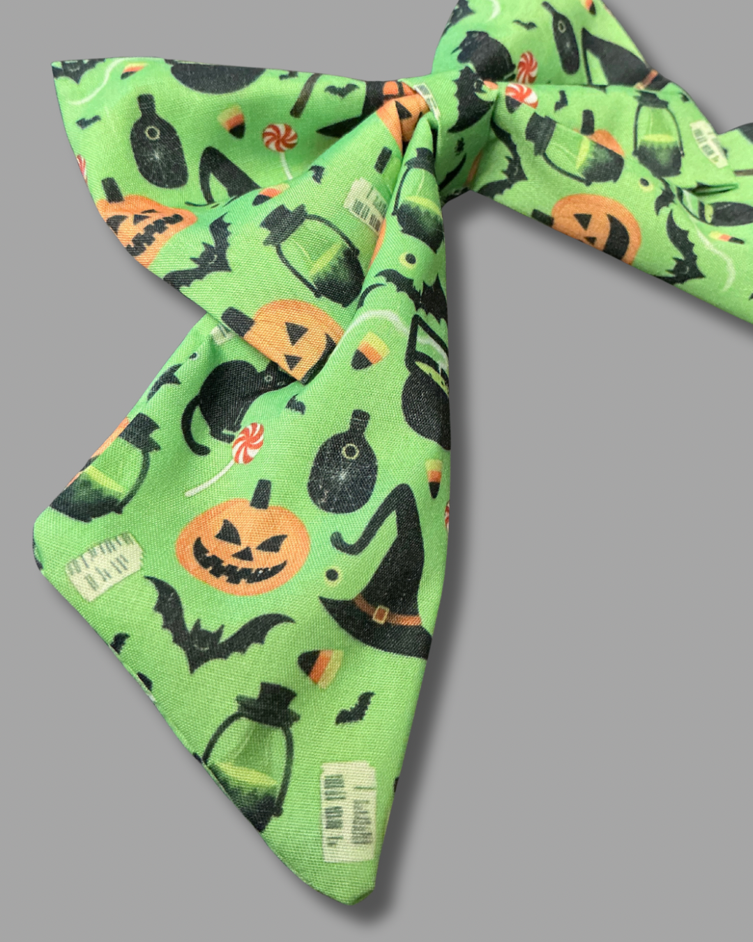 Green Halloween Sailor Bow