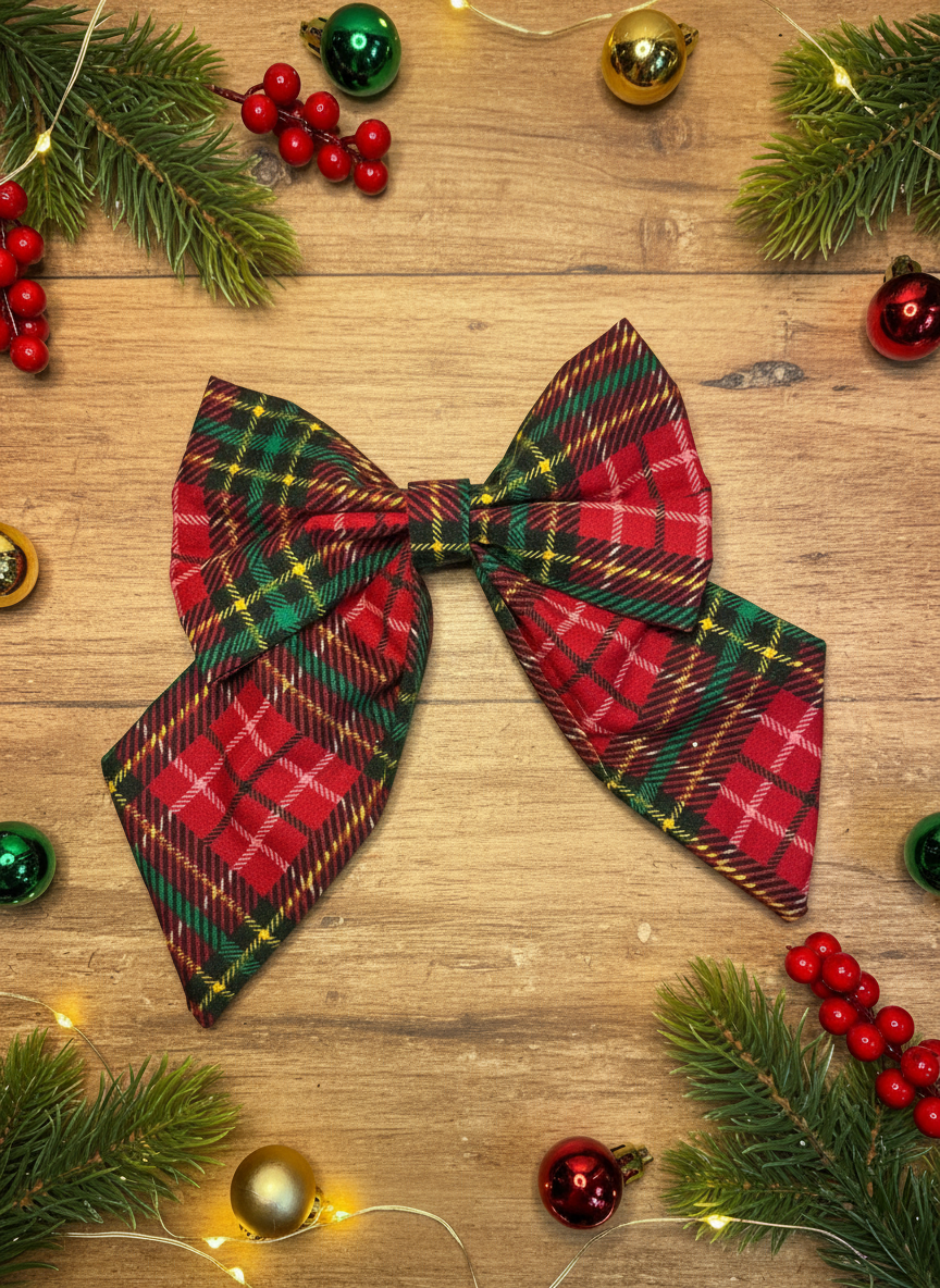 Heritage Hound Sailor Bow - Red Print