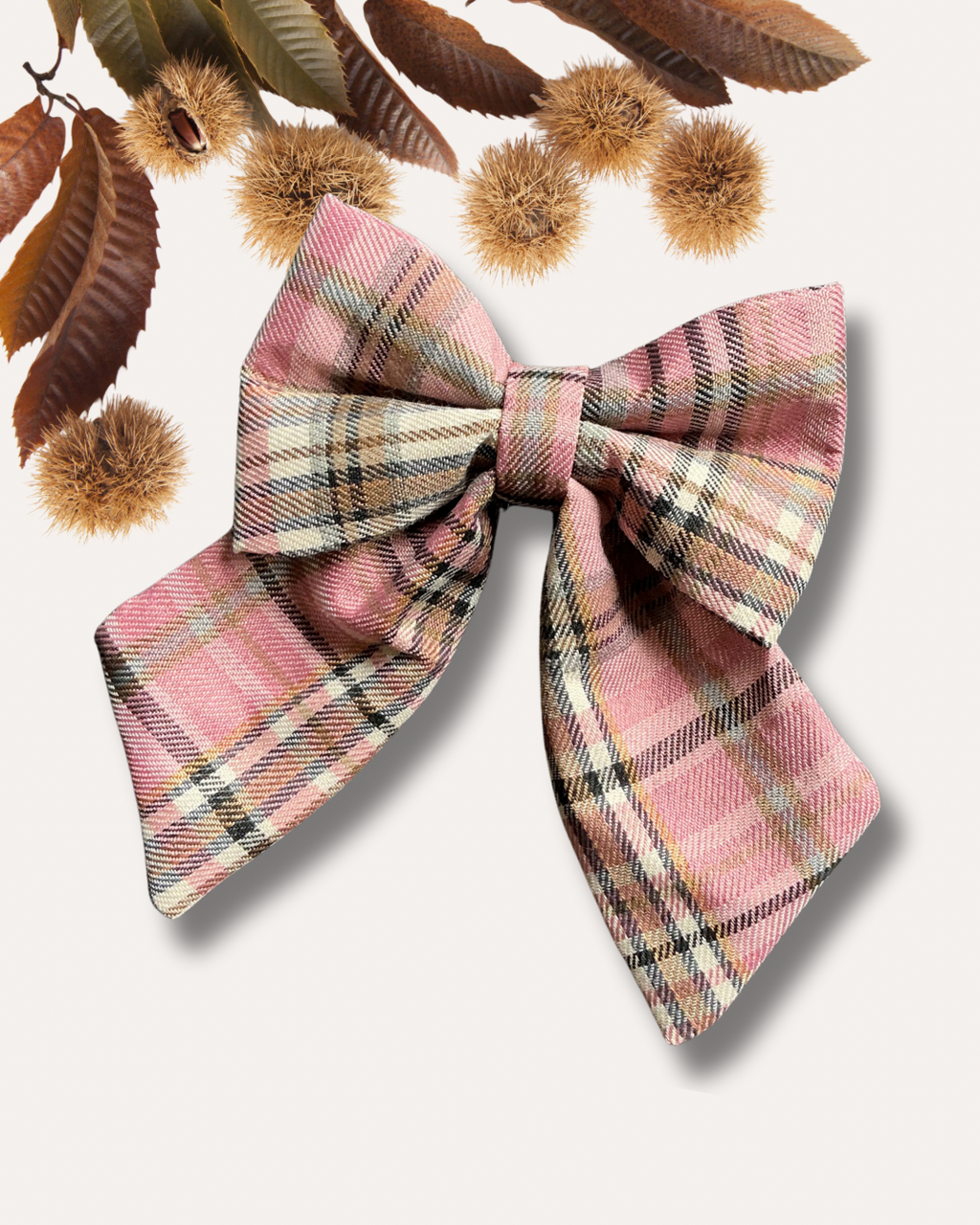 Heritage Hound Sailor Bow - Pink Plaid
