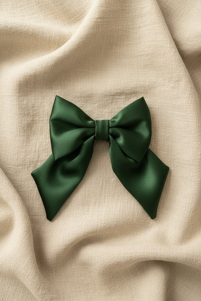 Social Season - Emerald Luxe Satin Mama & Me Matching Set