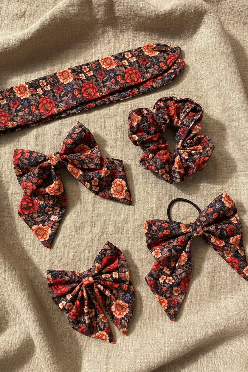 The Wildflower - Walled Garden Hair Scrunchie