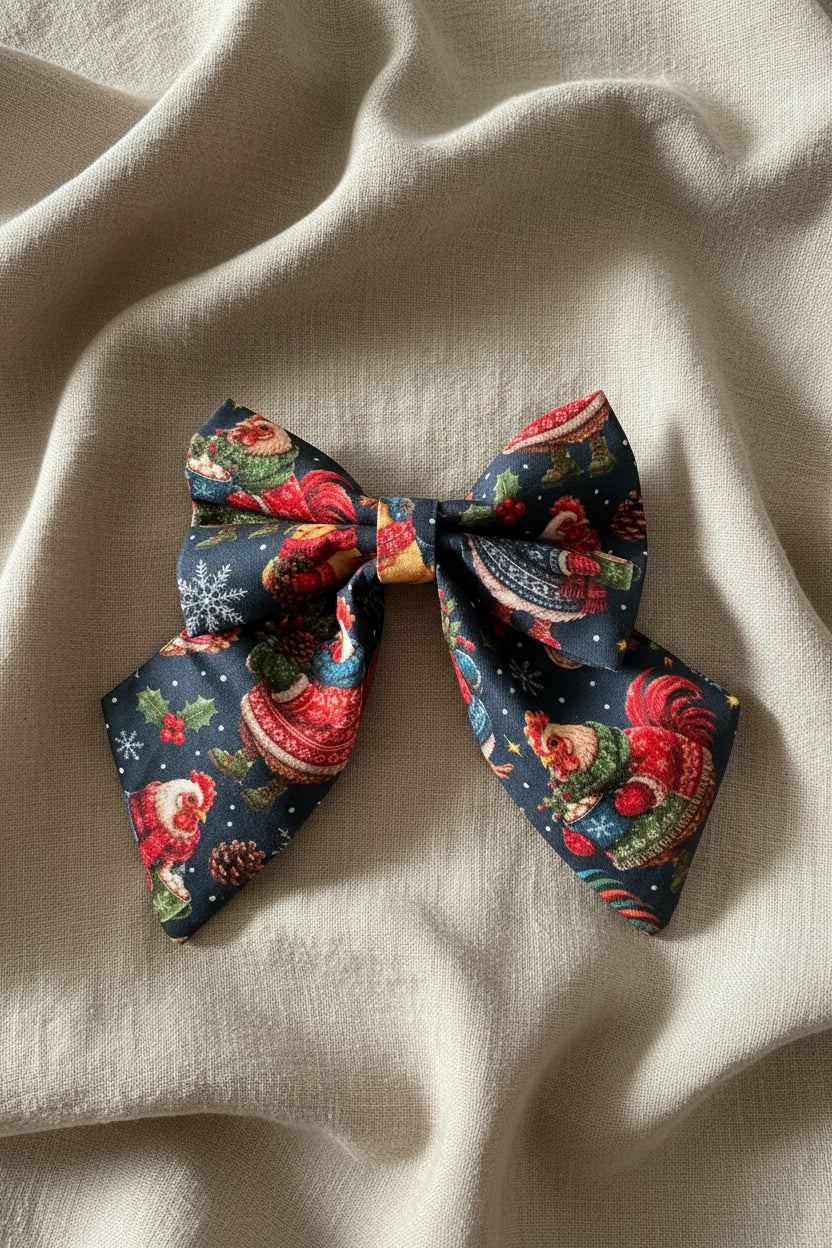 Tidings & Tartan - Chickmas Sailor Bow