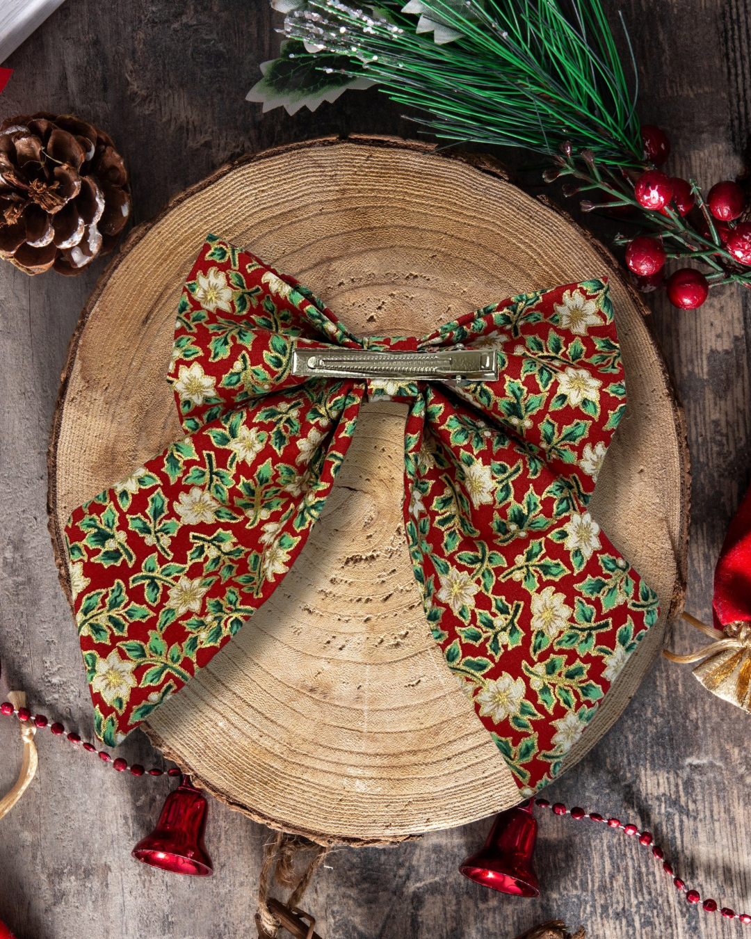Festive Bloom Matching Hair Bow