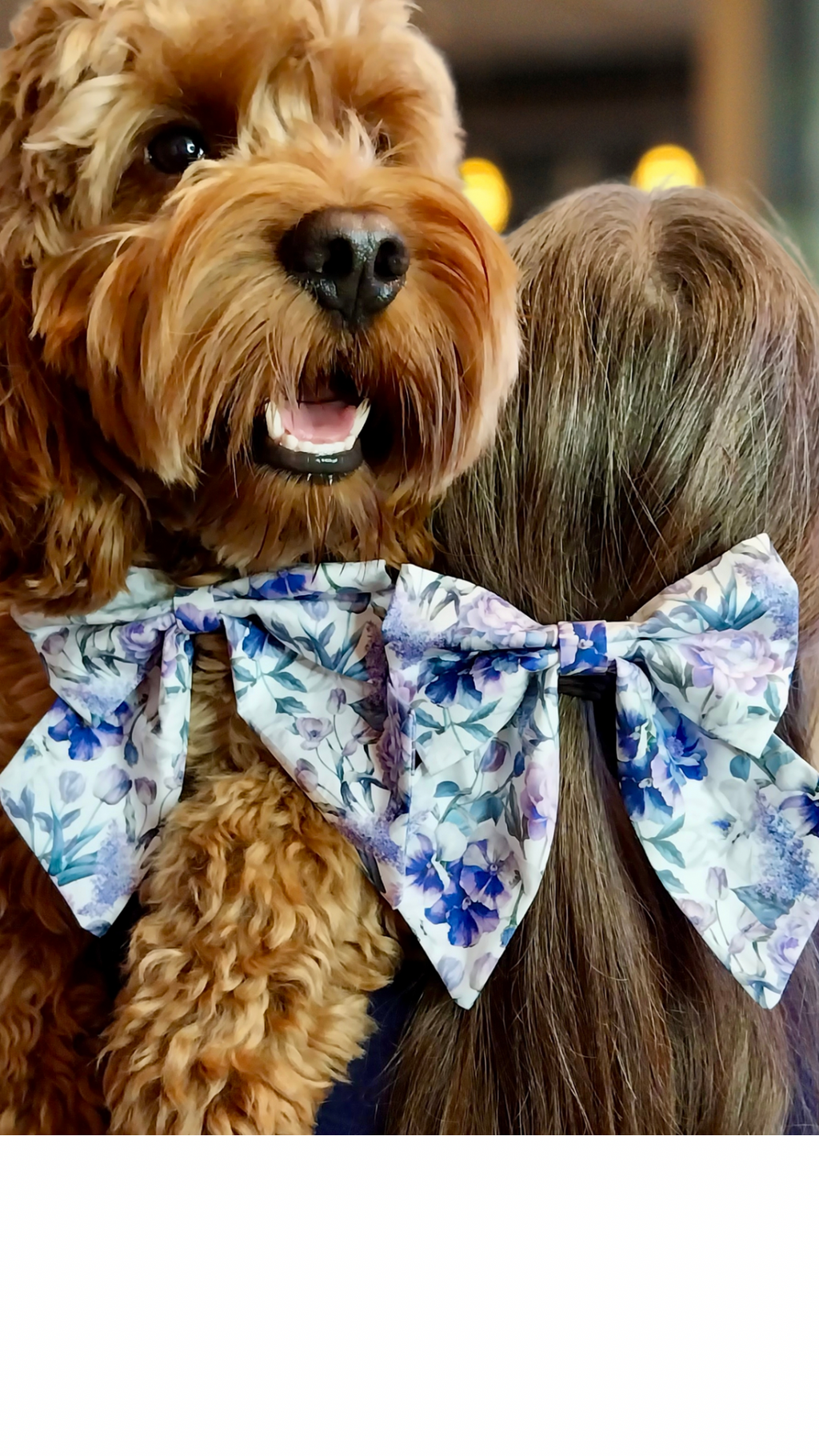 Fur-tastic Florals Lilac Sailor Bow
