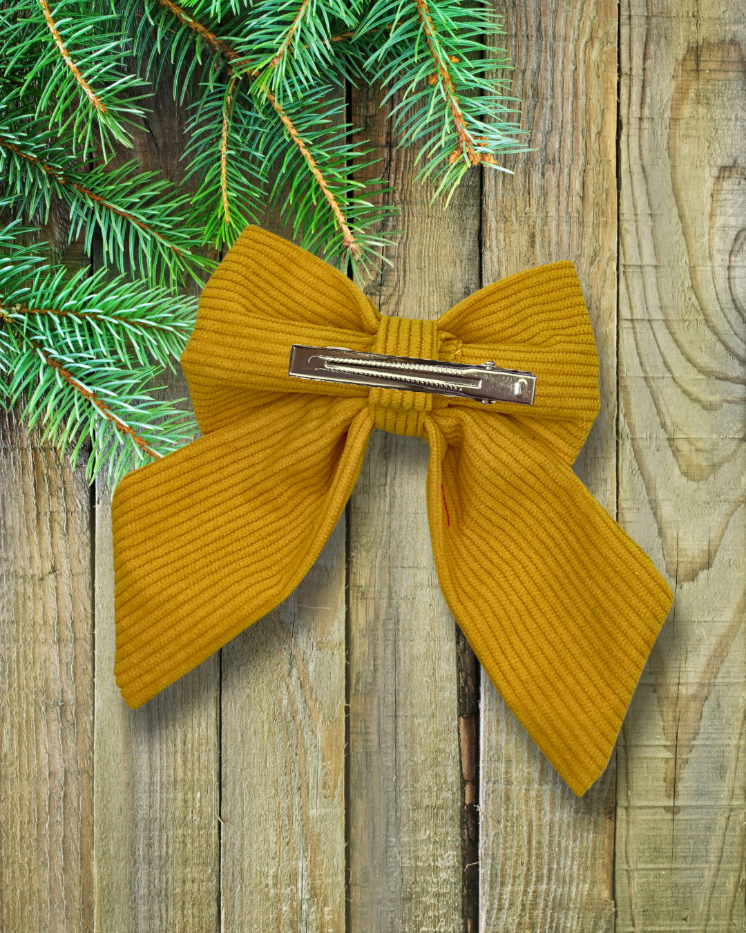 Corduroy Matching Hair Bows