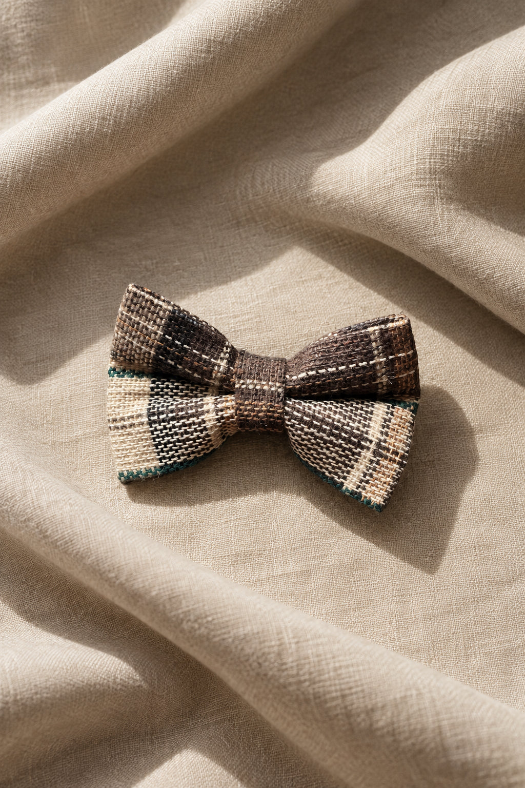 Countryside Club - Brown Plaid Bow Tie