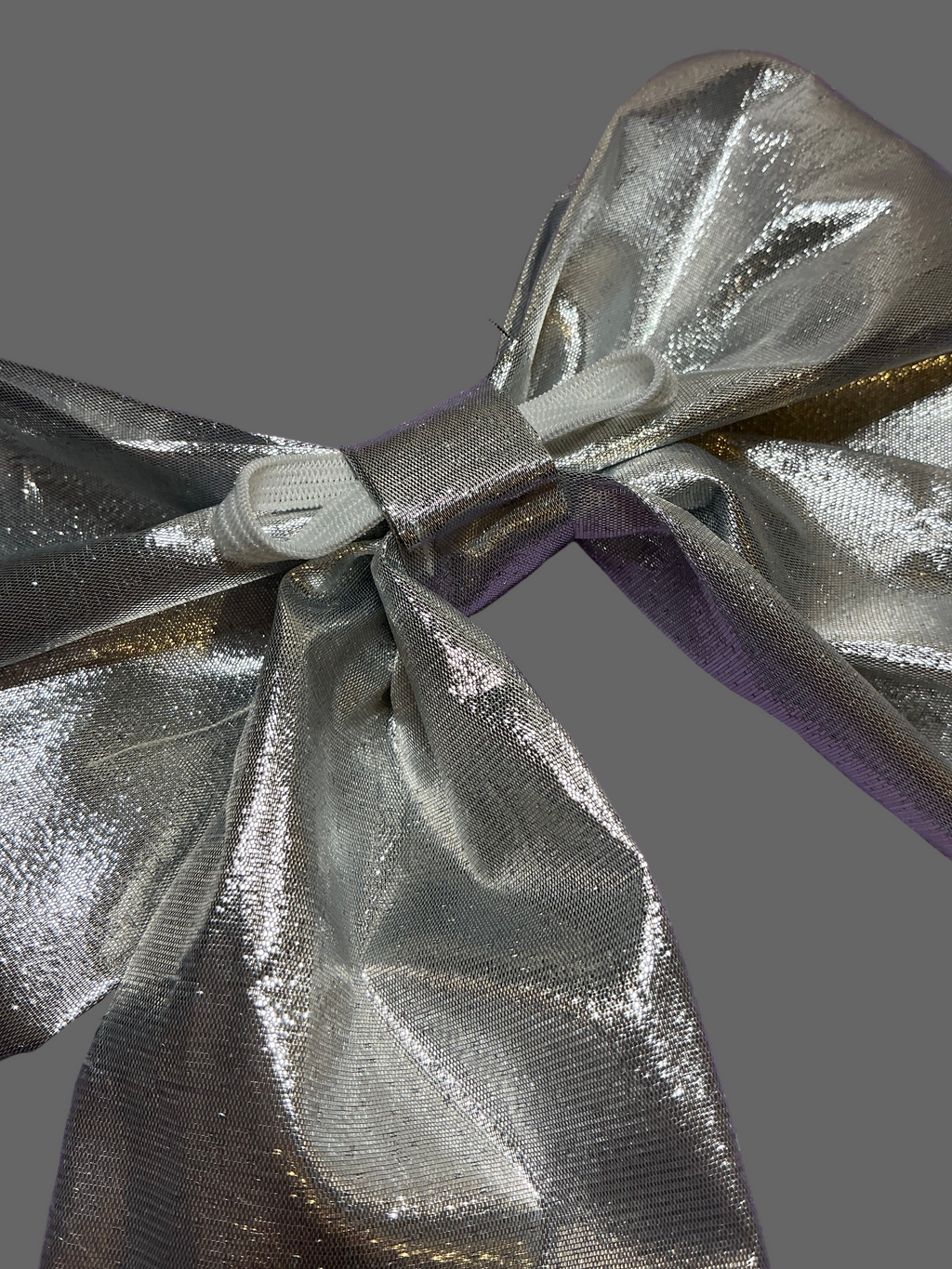 Organza Sailor Bow - Silver