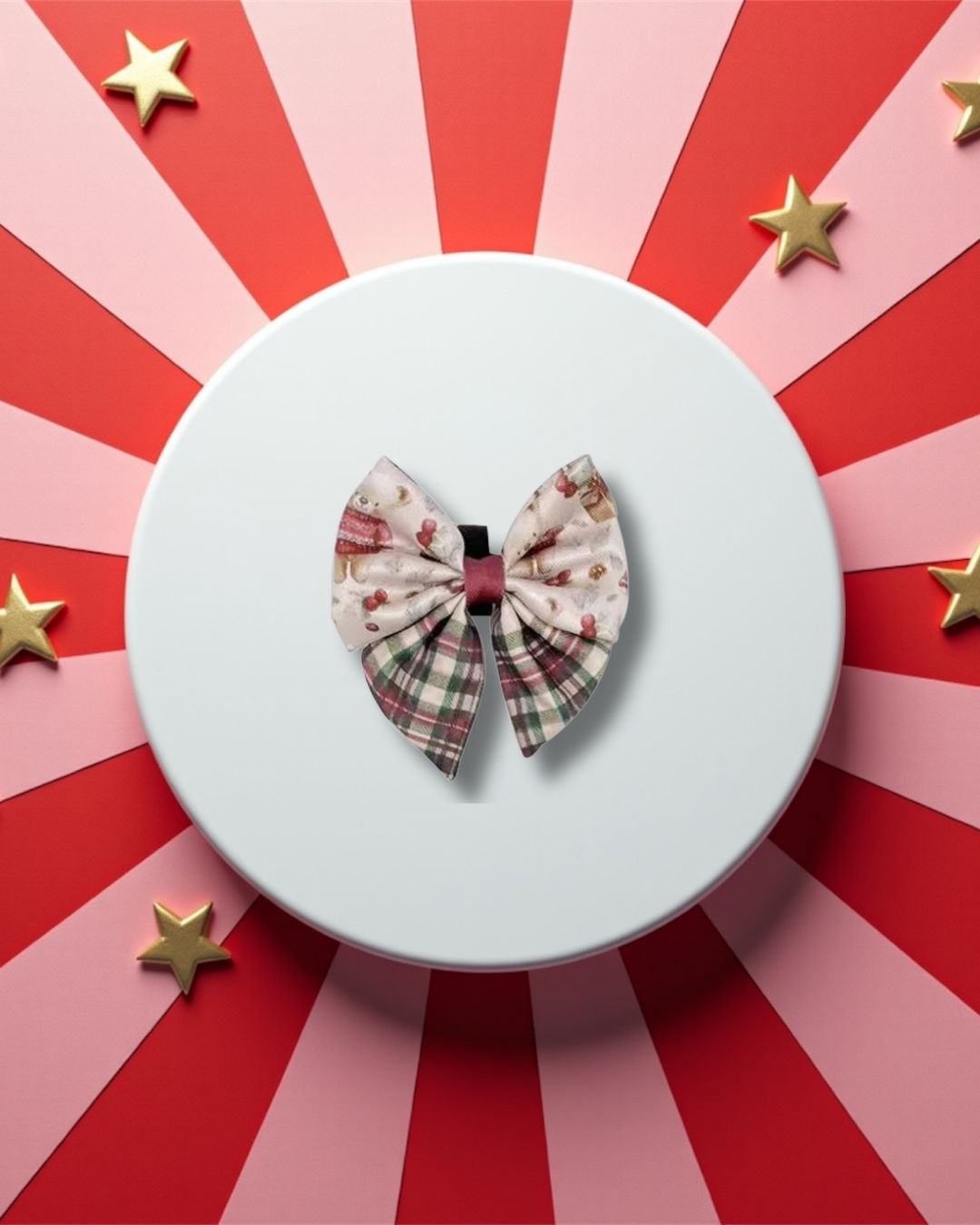 Jingle Bears Christmas Sailor Bow