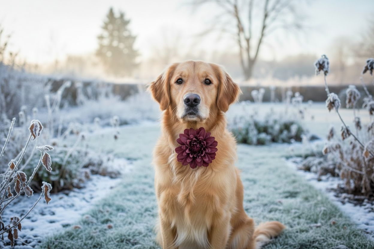 Winter Paws Collar Flower