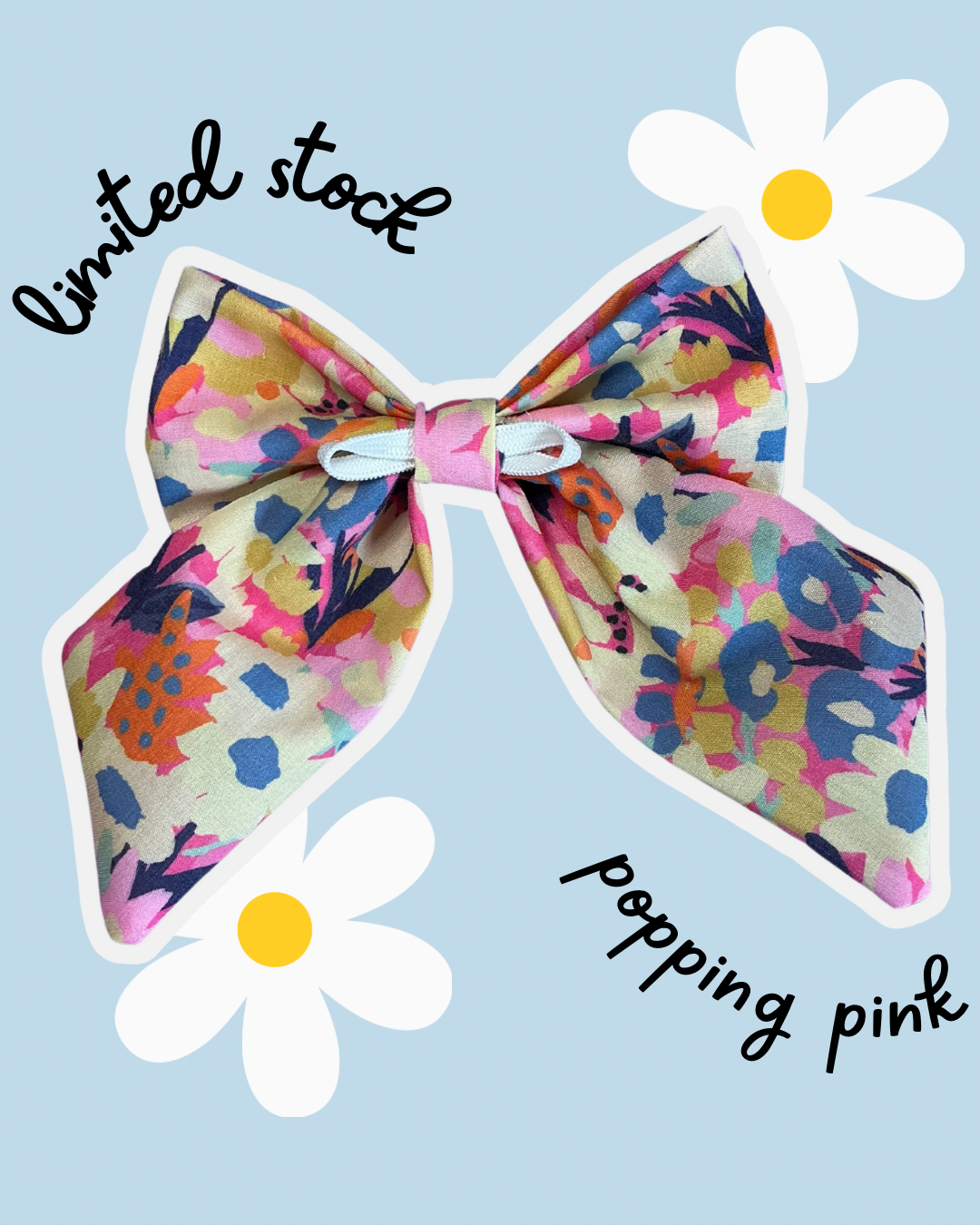 Popping Pink Sailor Bow