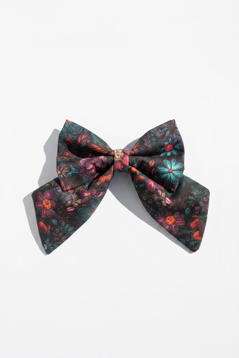 Midnight Bloom Sailor Bow