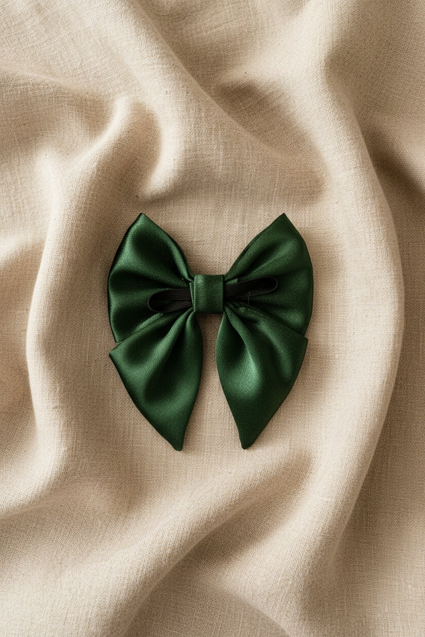 Social Season - Emerald Luxe Satin Mama & Me Matching Set