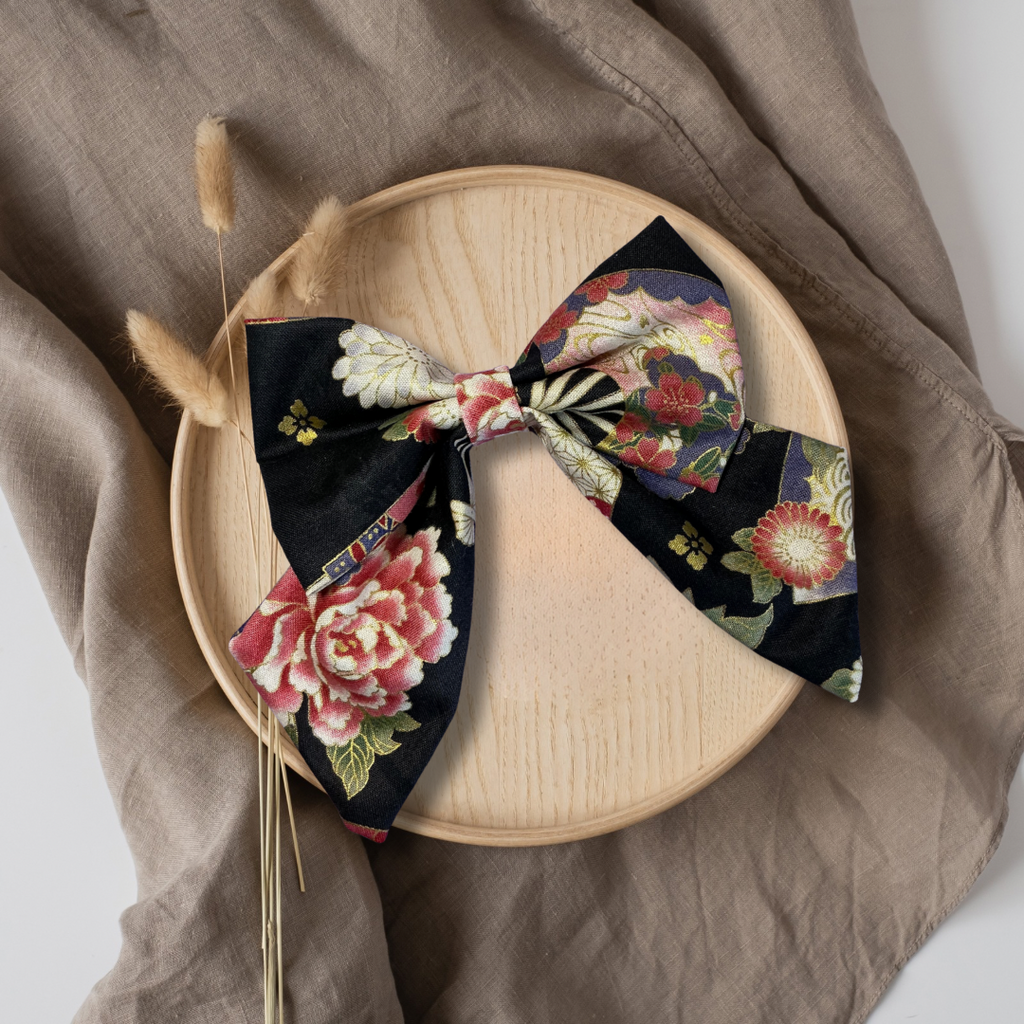 Floral Bloom Sailor Bow