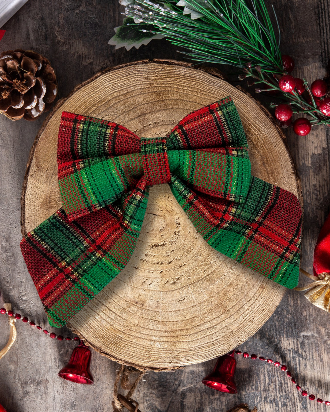 Heritage Hound Sailor Bow - Festive Gold