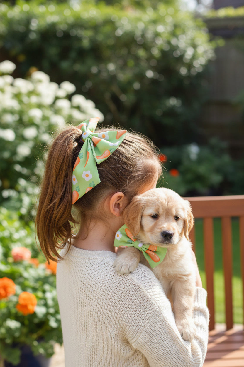 Easter Carrot Sailor Bow