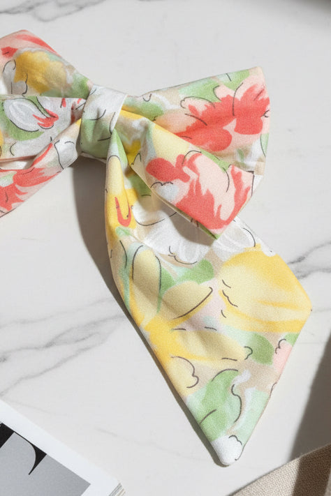 Blossom Breeze Spring Floral Dog Sailor Bow
