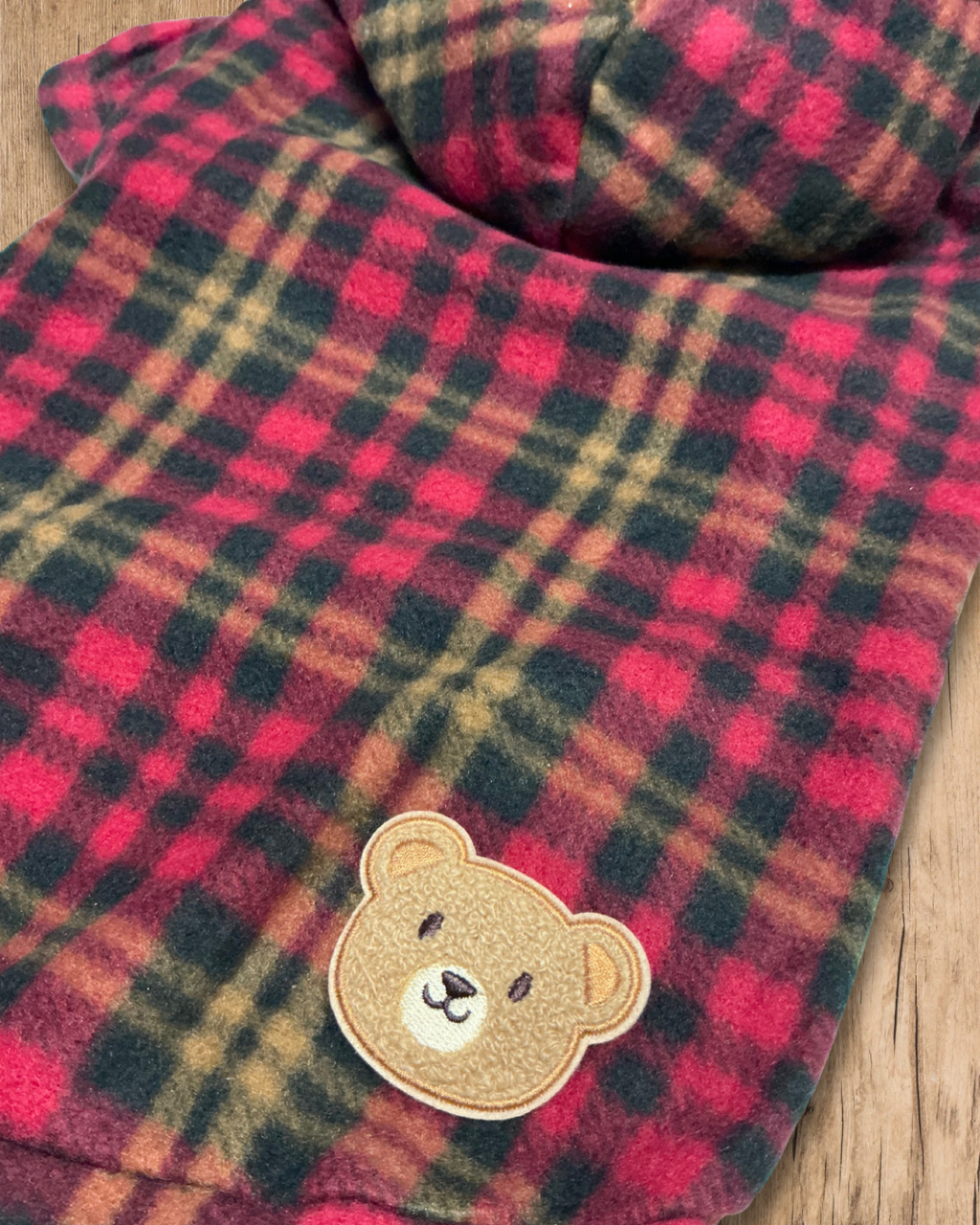 Cosy Plaid Hoodie - Teddy