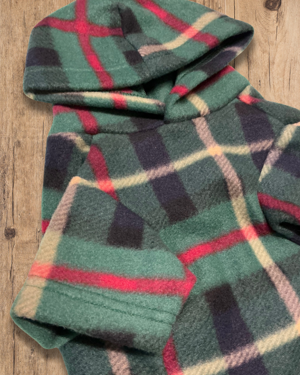 Cosy Plaid Hoodie - Panda