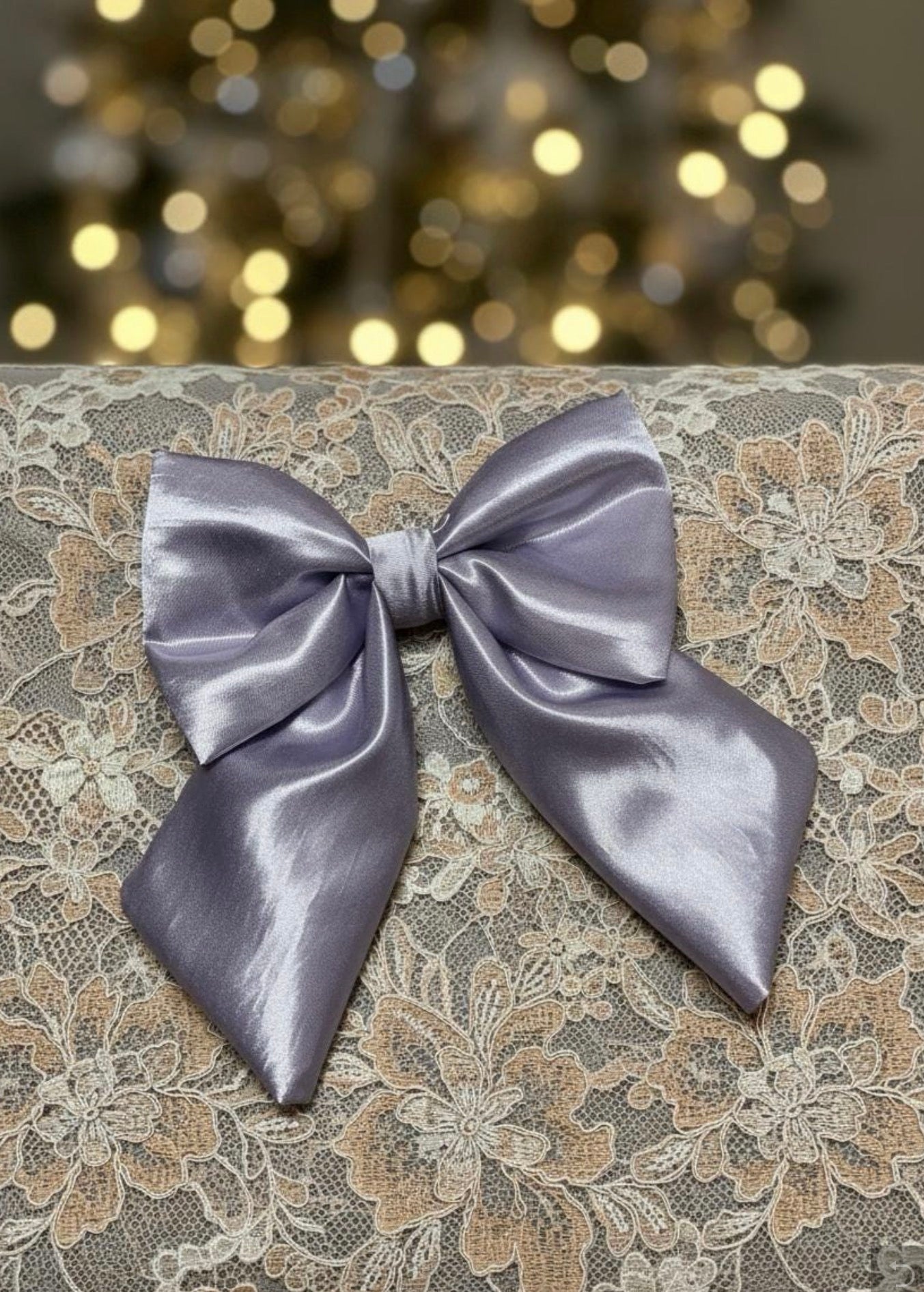 Social Season - Lilac Satin Sailor Bow
