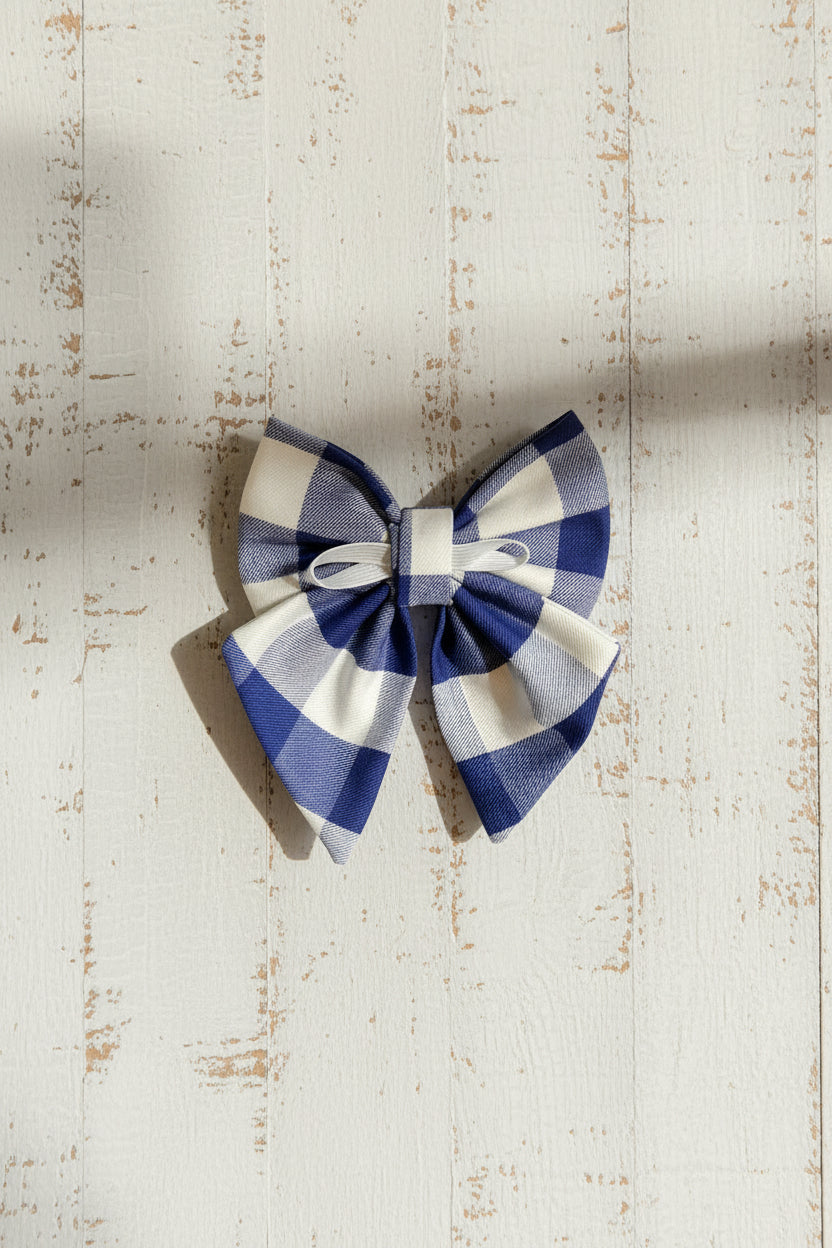 Little Rambler Bow - Harbour Gingham