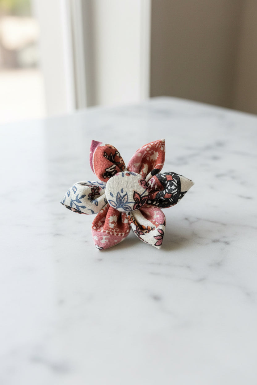 Pattern Play Collar Flower