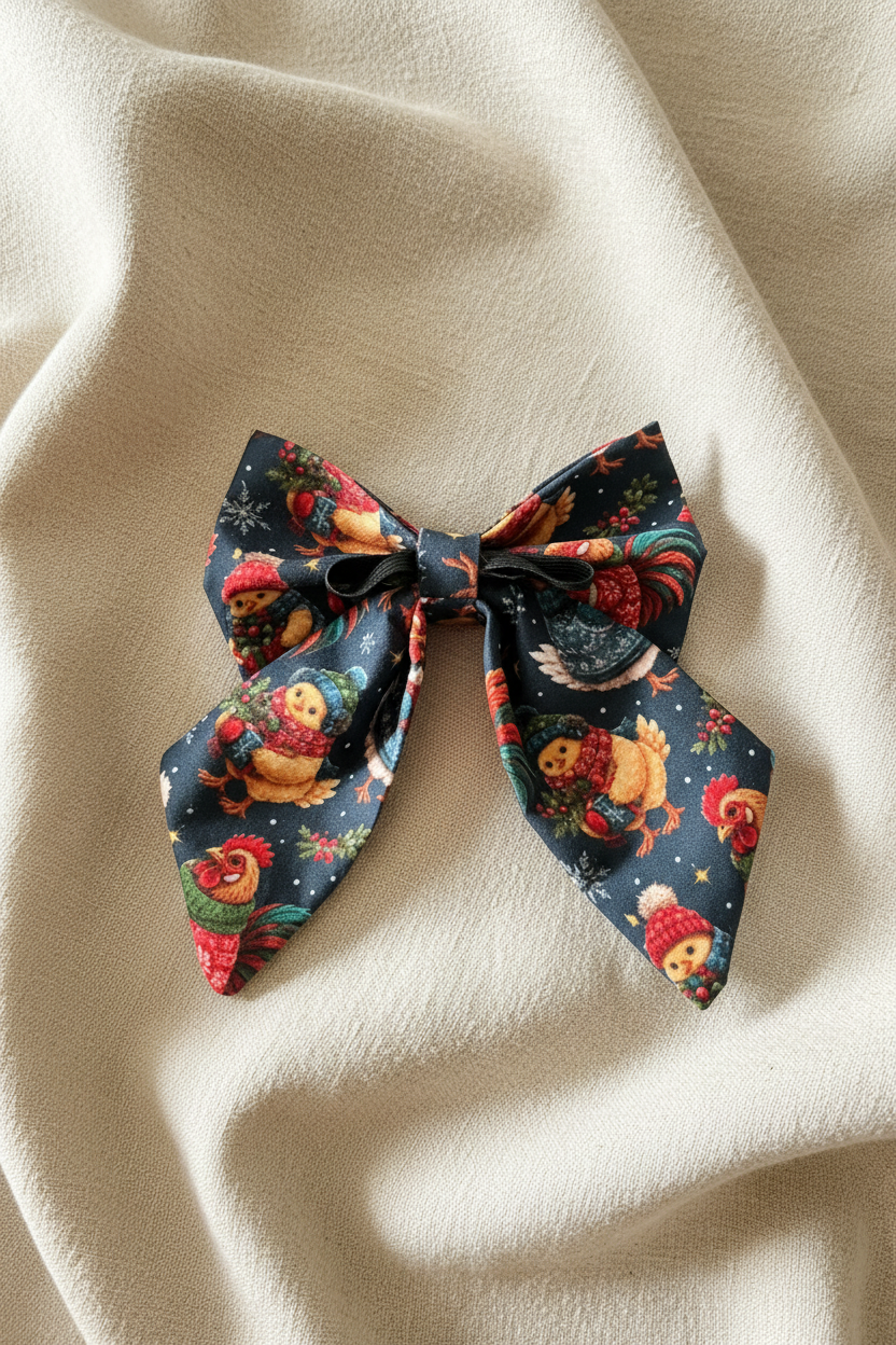 Tidings & Tartan - Chickmas Sailor Bow