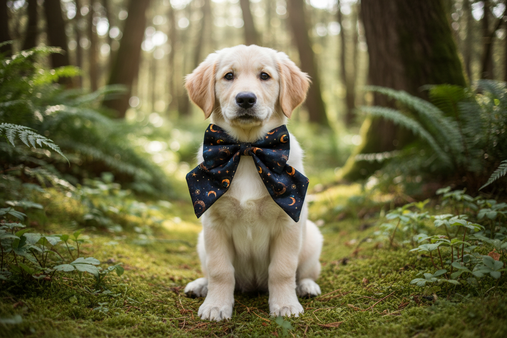 Celestial Paws Sailor Bow - Navy