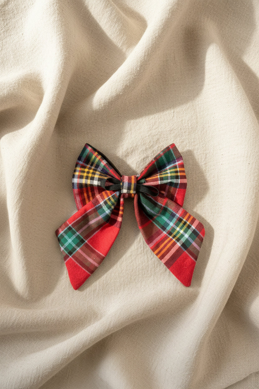 Tidings & Tartan - Yuletide Tartan Sailor Bow