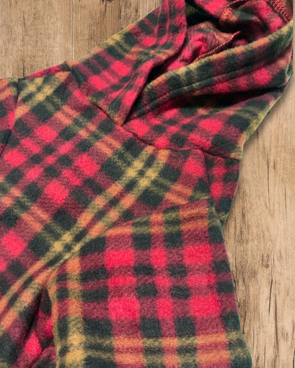 Cosy Plaid Hoodie - Teddy