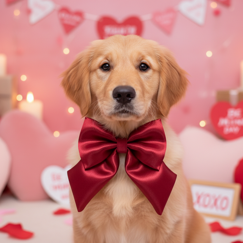 Satin Luxe Sailor Bow - Burgundy