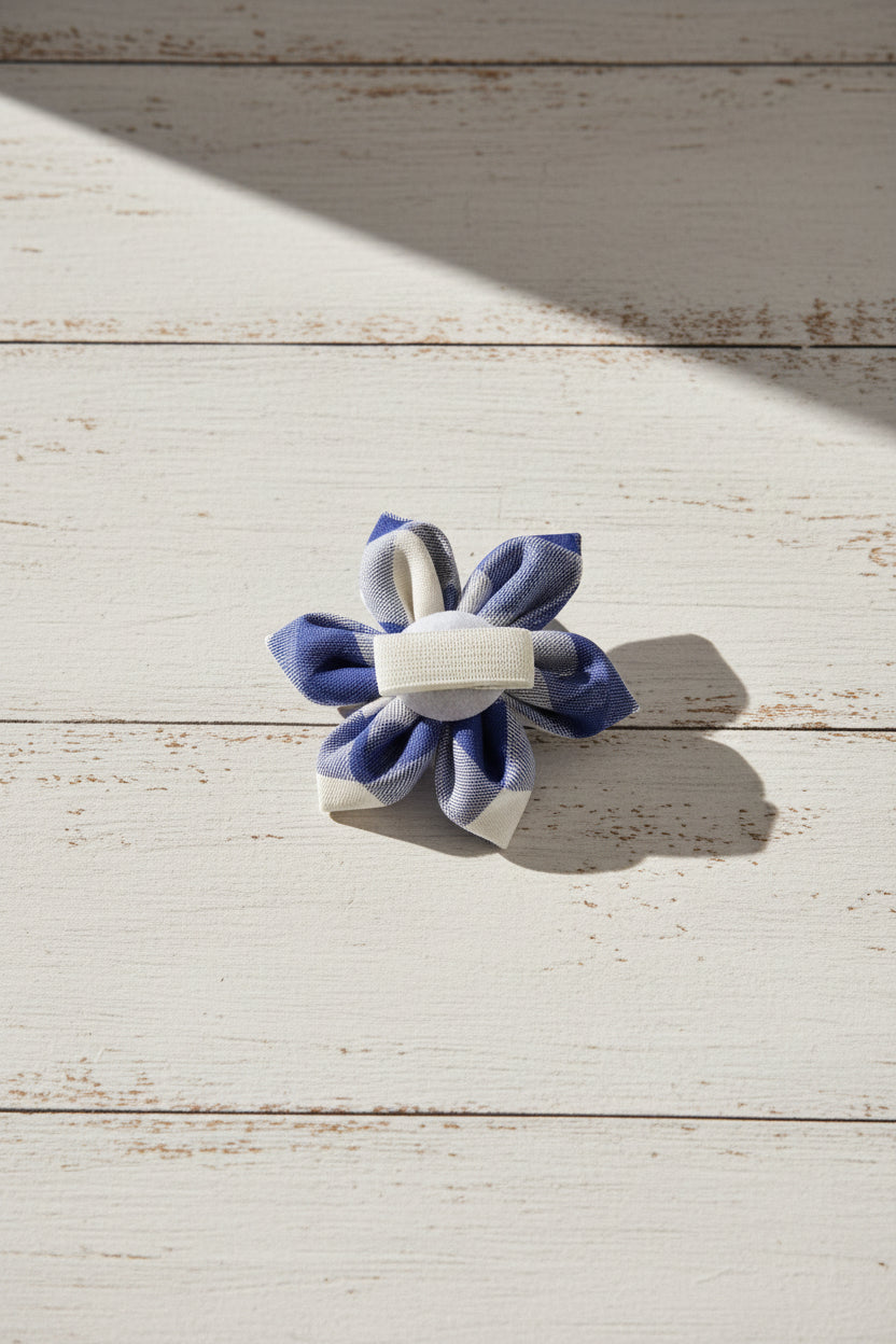 Harbour Gingham Collar Flower