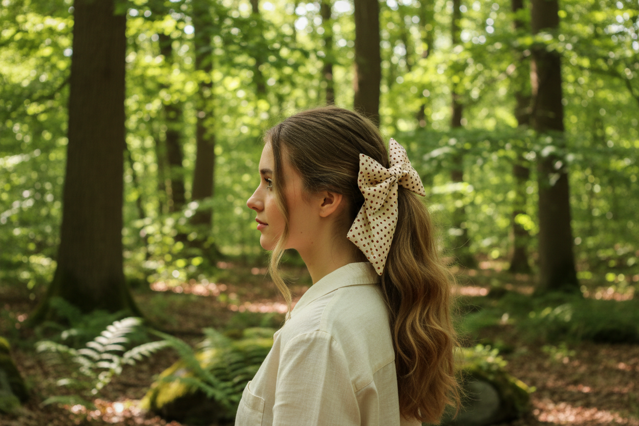 Cherry Christmas Hair Bow