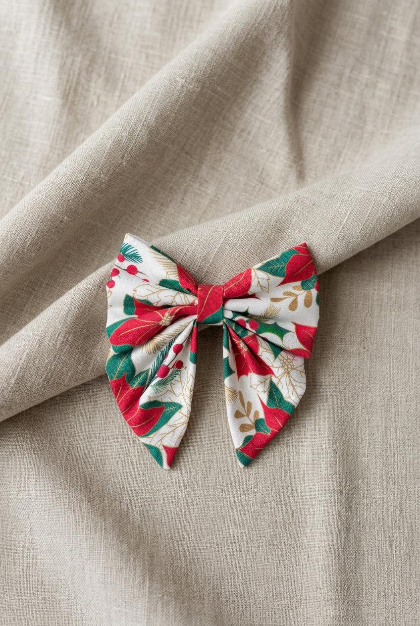 Tinsel + Tartan - Crimson Bloom Rambler Bow