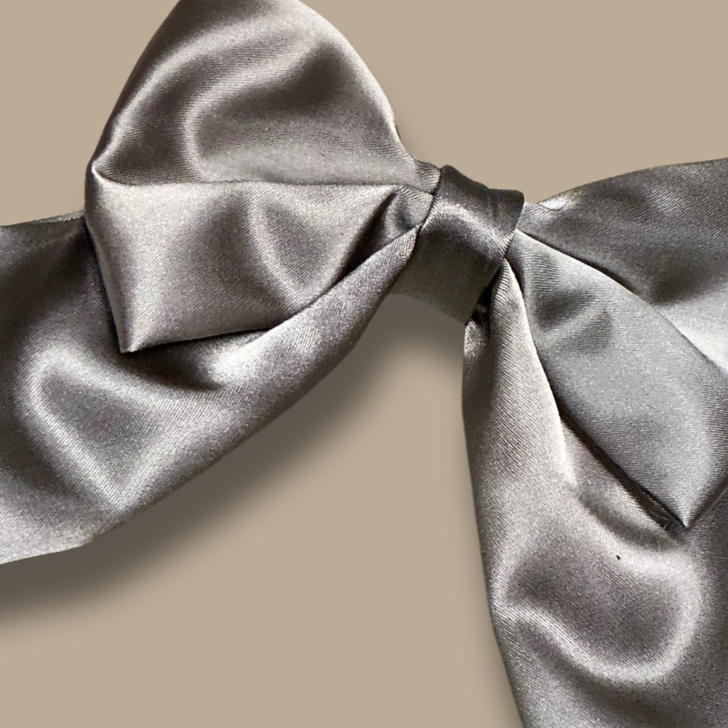 Satin Luxe Sailor Bow - Mink