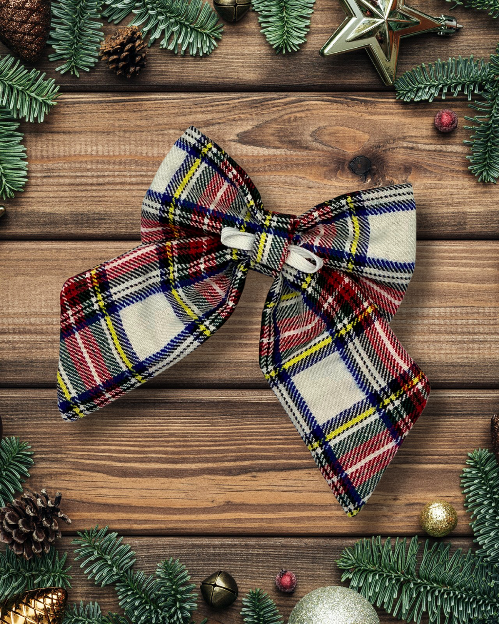 Heritage Hound Sailor Bow - Winter White